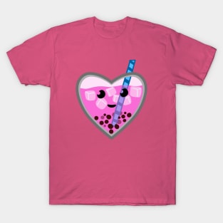 Pink Bubble Tea Love T-Shirt